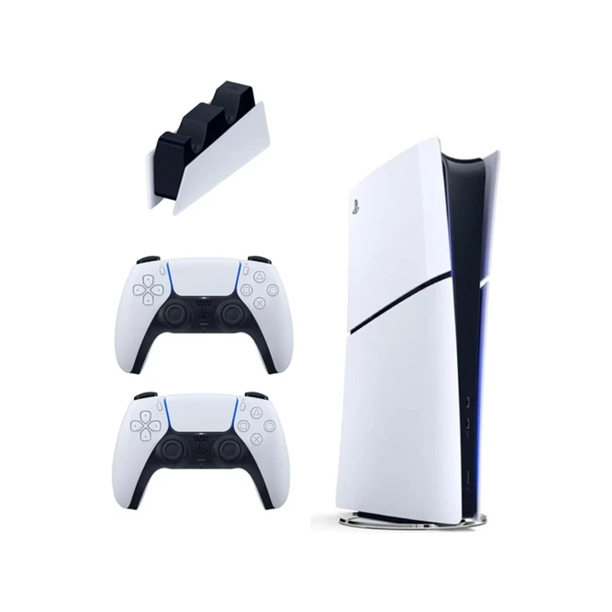 Sony Playstation 5 Slim Digital 825 GB + Şarj Istasyonu + 2. Dualsense ( İthalatçı Garantili )